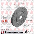 Zimmermann Brake Disc - Standard/Coated, 400.3676.20 400.3676.20